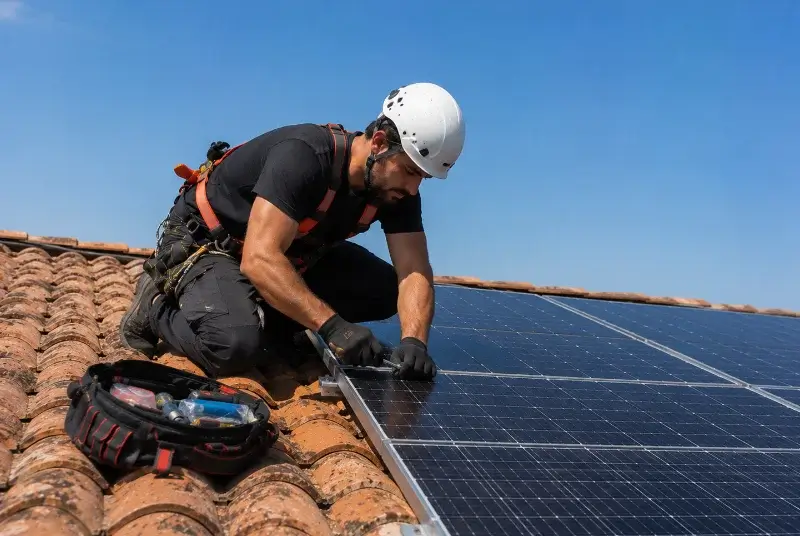 Maintenance et monitoring de panneaux solaires à Marlioz